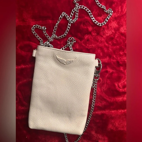 Zadig & Voltaire Rock phone pouch in almond beige - Picture 8 of 8